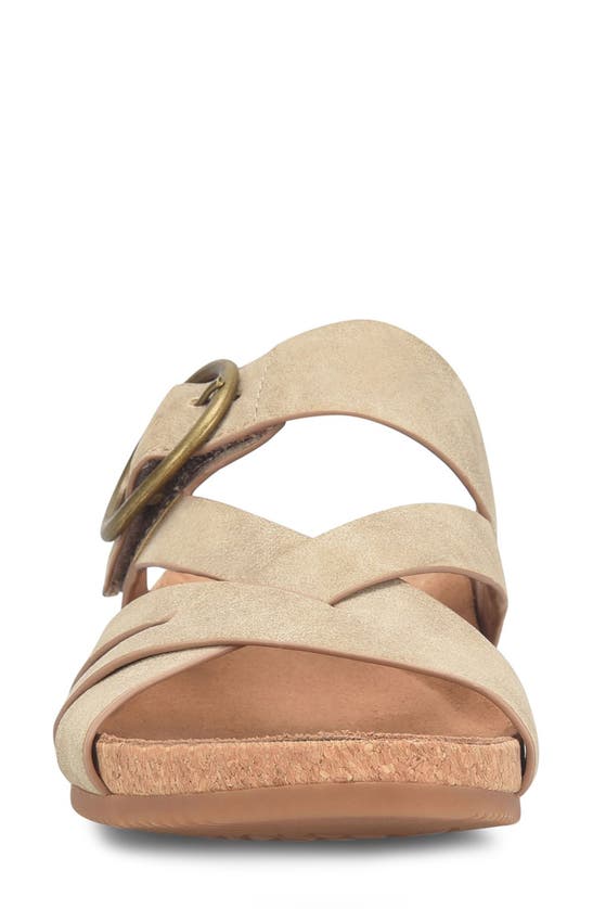 Eurosoft Gwenda Slide Sandal In Stone Taupe