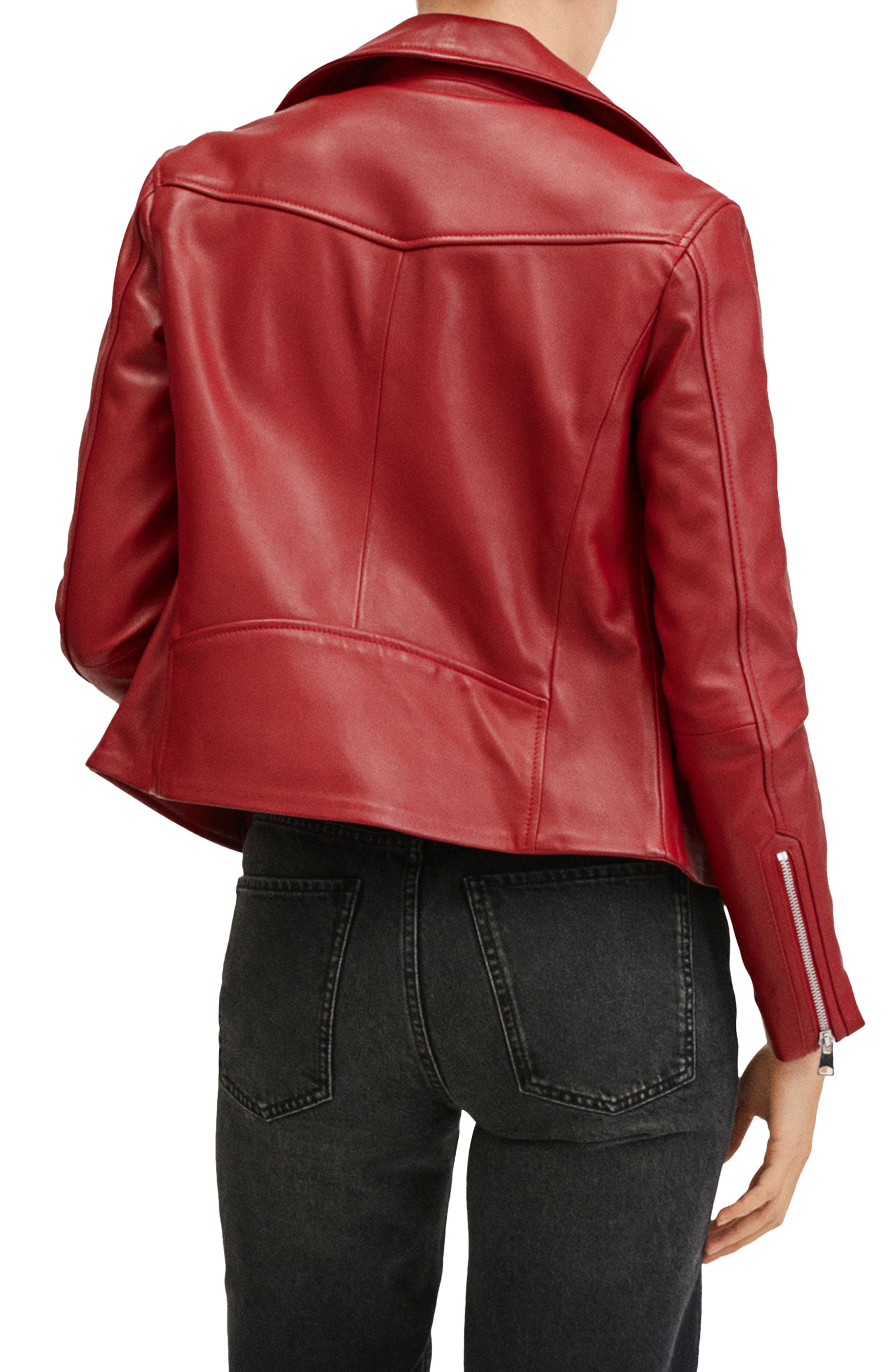 nordstrom petite leather jacket