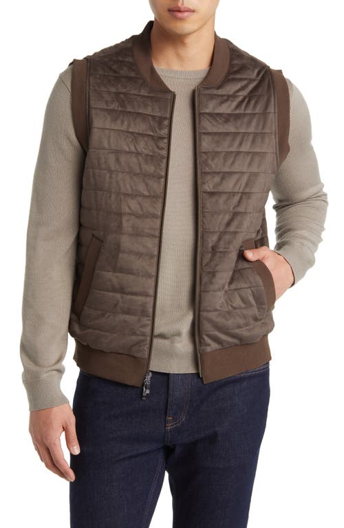 Renoir Quilted Vest in Taupe