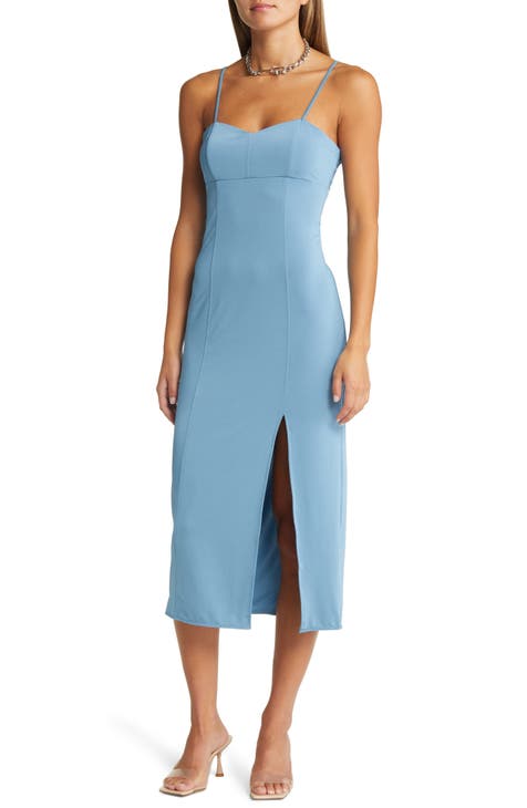 sexy denim dresses Bikini ultra Size:UK12 Garment Fit:MERMAID self-portrait Blue Lace Tie