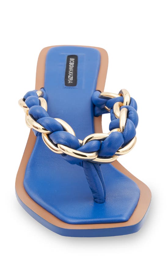 Shop Bcbgmaxazria Mistia Chain Braided Sandal In Blue