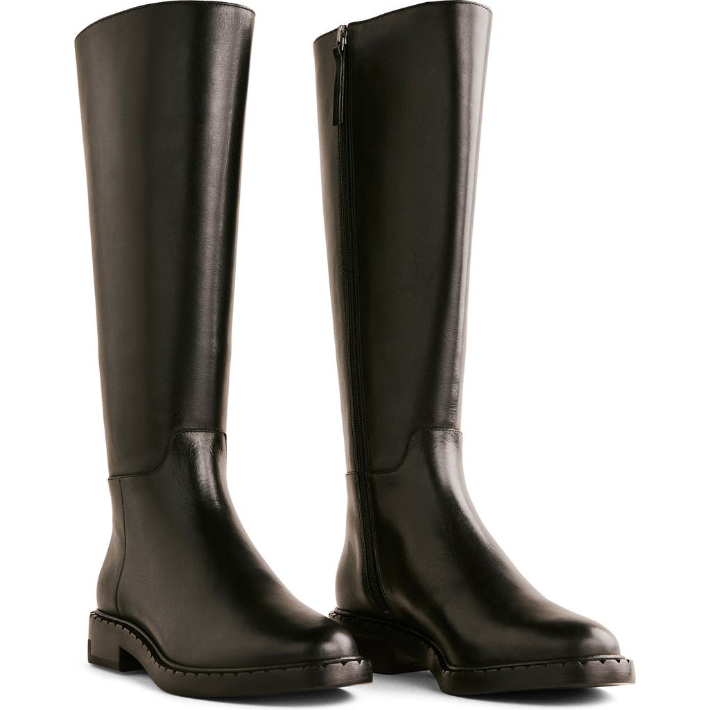 Reformation Nancy Knee High Boot In Black Leather