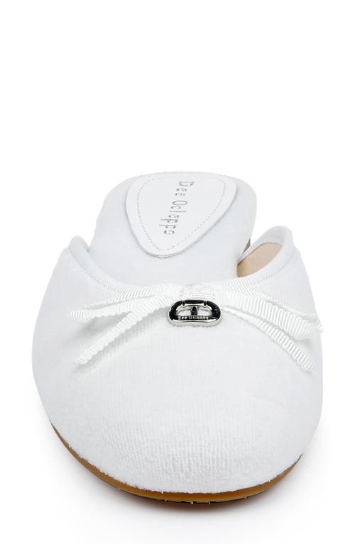 Dee Ocleppo Athens Terry-cloth Mules In White