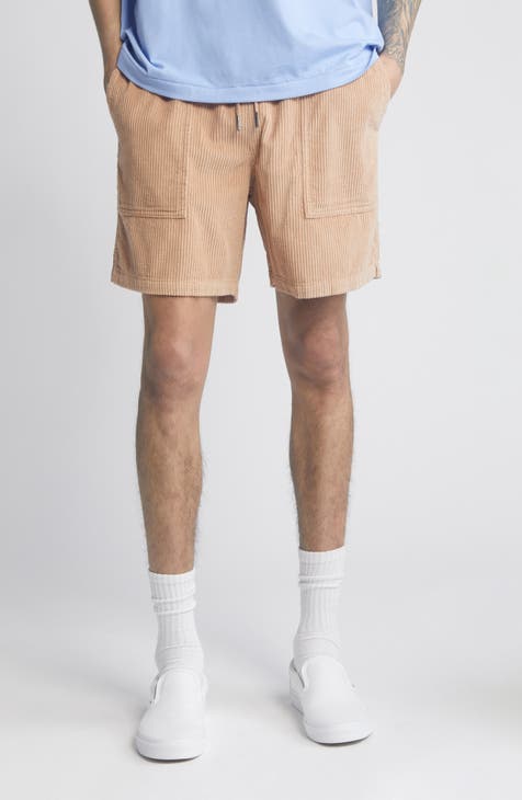 Elastic Waist Corduroy Shorts