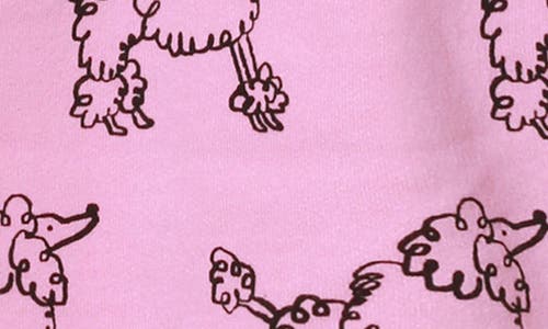 Mon Coeur Poodle Print Sweatshirt In Bonbon/print