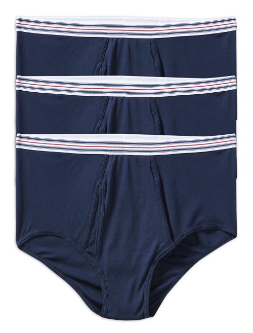 Harbor Bay 3-pk Color Briefs In Navy