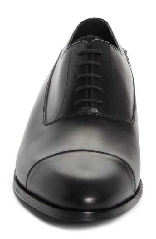 Shop Jm Weston West Cap Toe Derby In Black