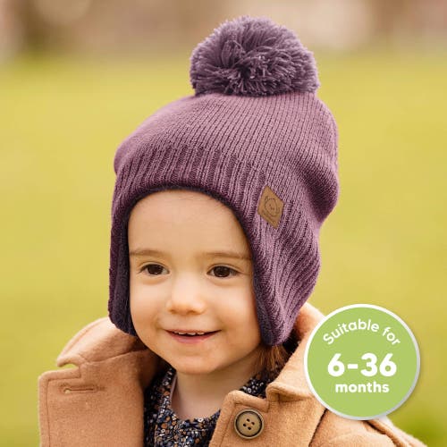 Keababies Muff Knitted Beanie In Regalia