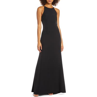 Wayf The Nina Cowl Back Gown, Black