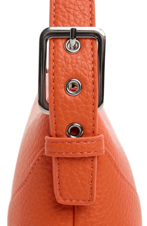 Shop Mango Faux Leather Shoulder Bag In Orange