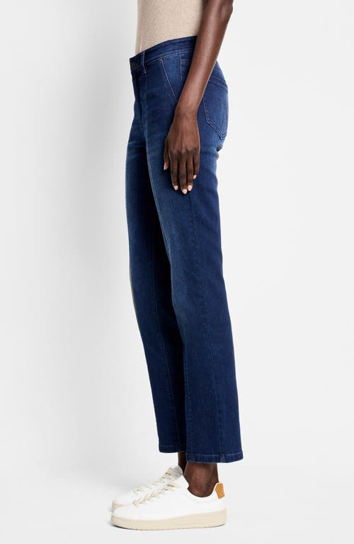 Shop Nic + Zoe Nic+zoe Straight Leg Ankle Pants In Twilight