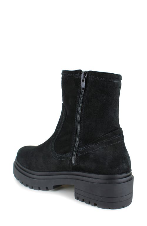 National Comfort Rafaela Platform Bootie In Black Suede