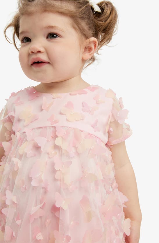 Shop Bardot Junior Kids' 3d Butterfly Tulle Party Dress In Pastel Pink Multi
