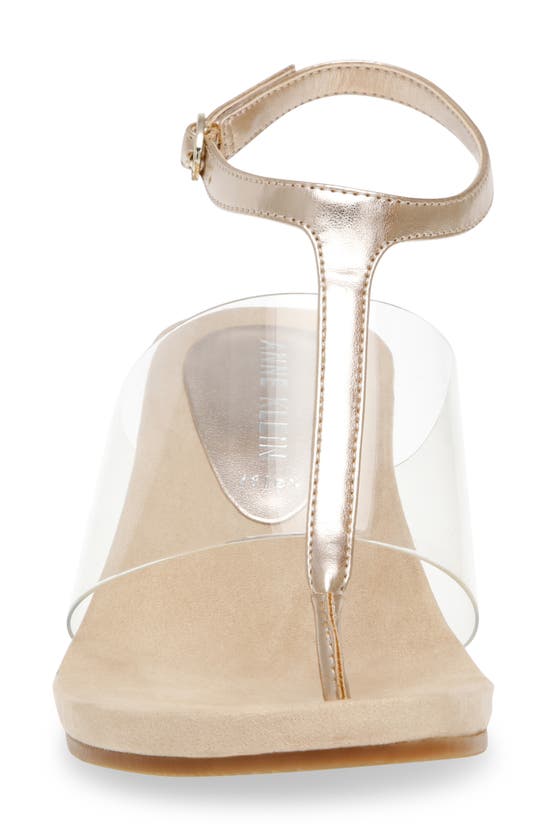 Shop Anne Klein Akikari Wedge Sandal In Platinum