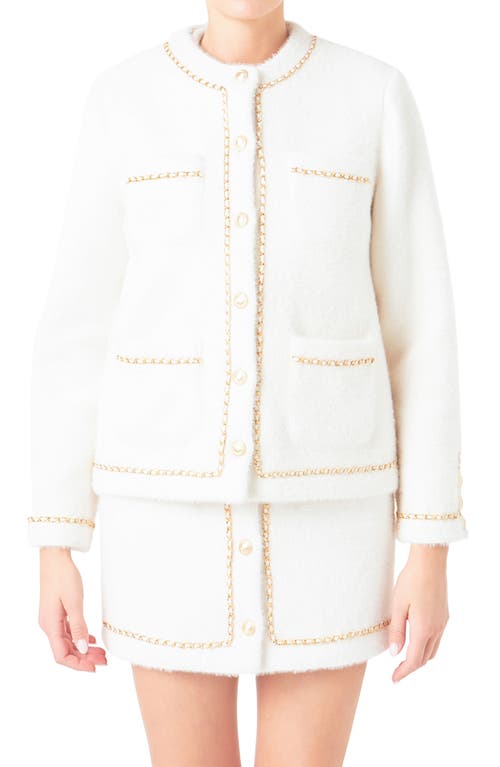 Endless Rose Chain Trim Jacket at Nordstrom,