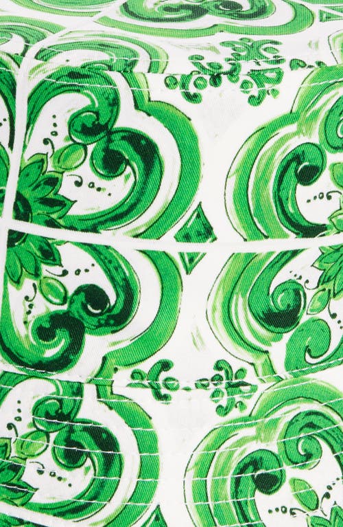 Dolce & Gabbana Dolce&gabbana Majolica Print Bucket Hat In Maiolica Verde
