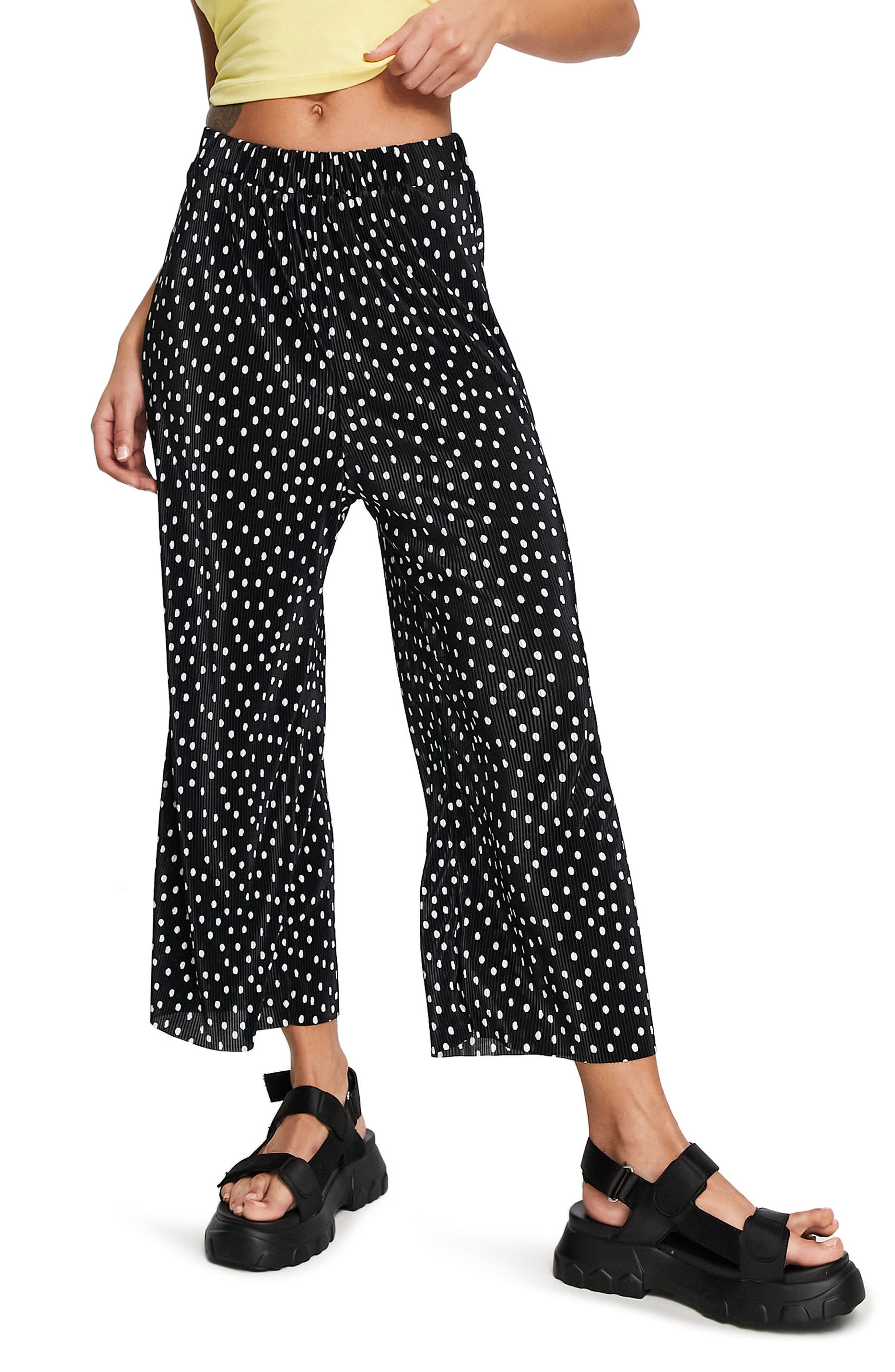 Fashion Trousers Culottes River Island Culottes natural white-black flower pattern casual look 