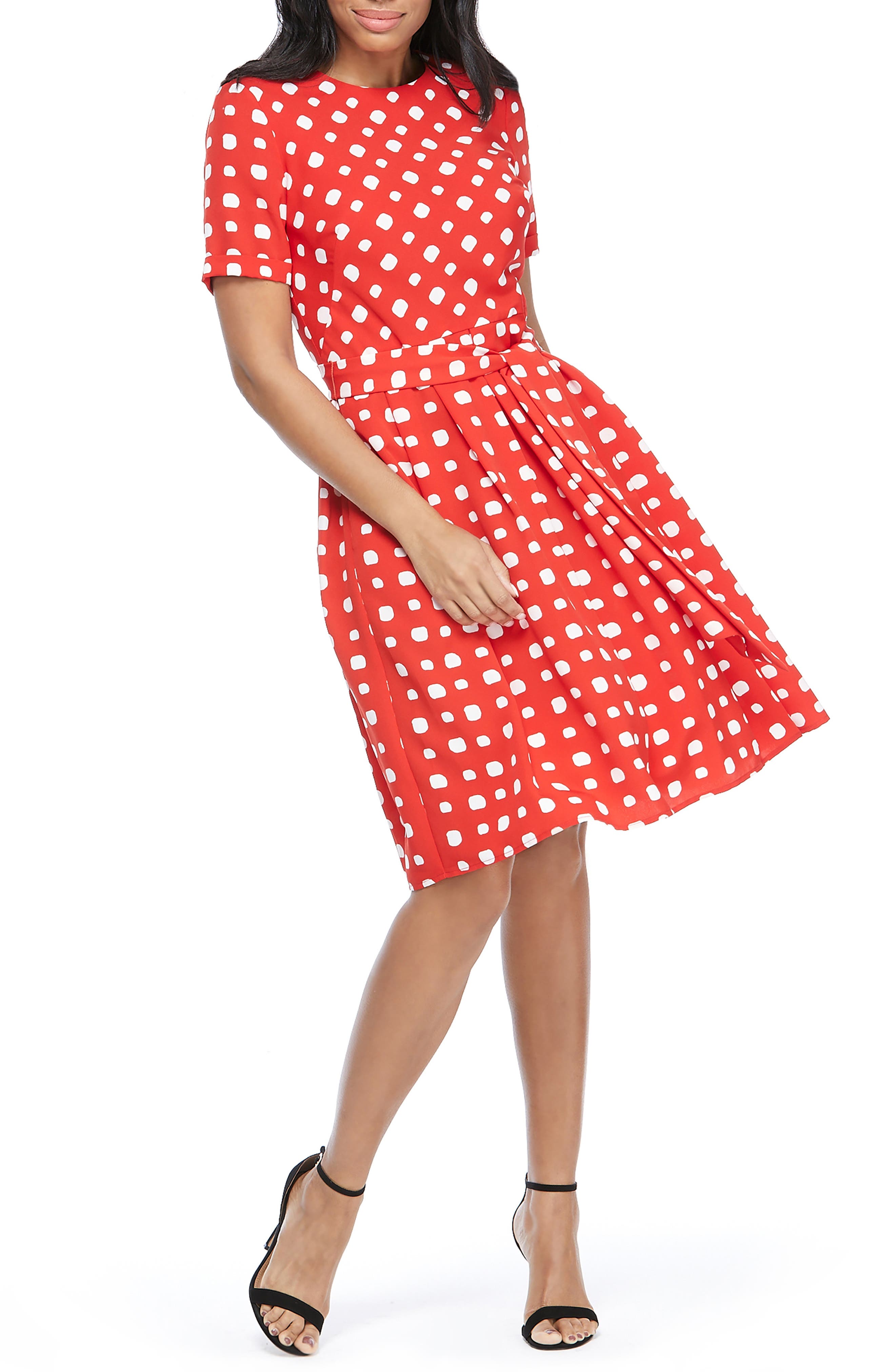 maggy london polka dot dress