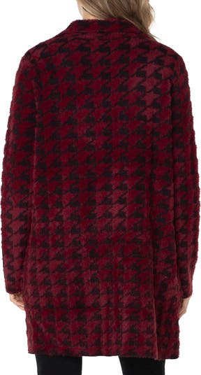 Liverpool Los Angeles Houndstooth Open Front Sweater Coat Nordstrom