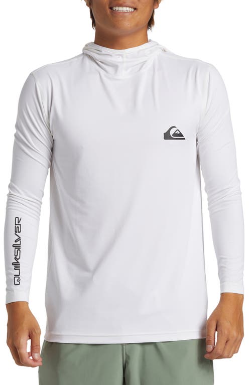 Quiksilver Everyday Surf Long Sleeve Hooded Rashguard White at Nordstrom,