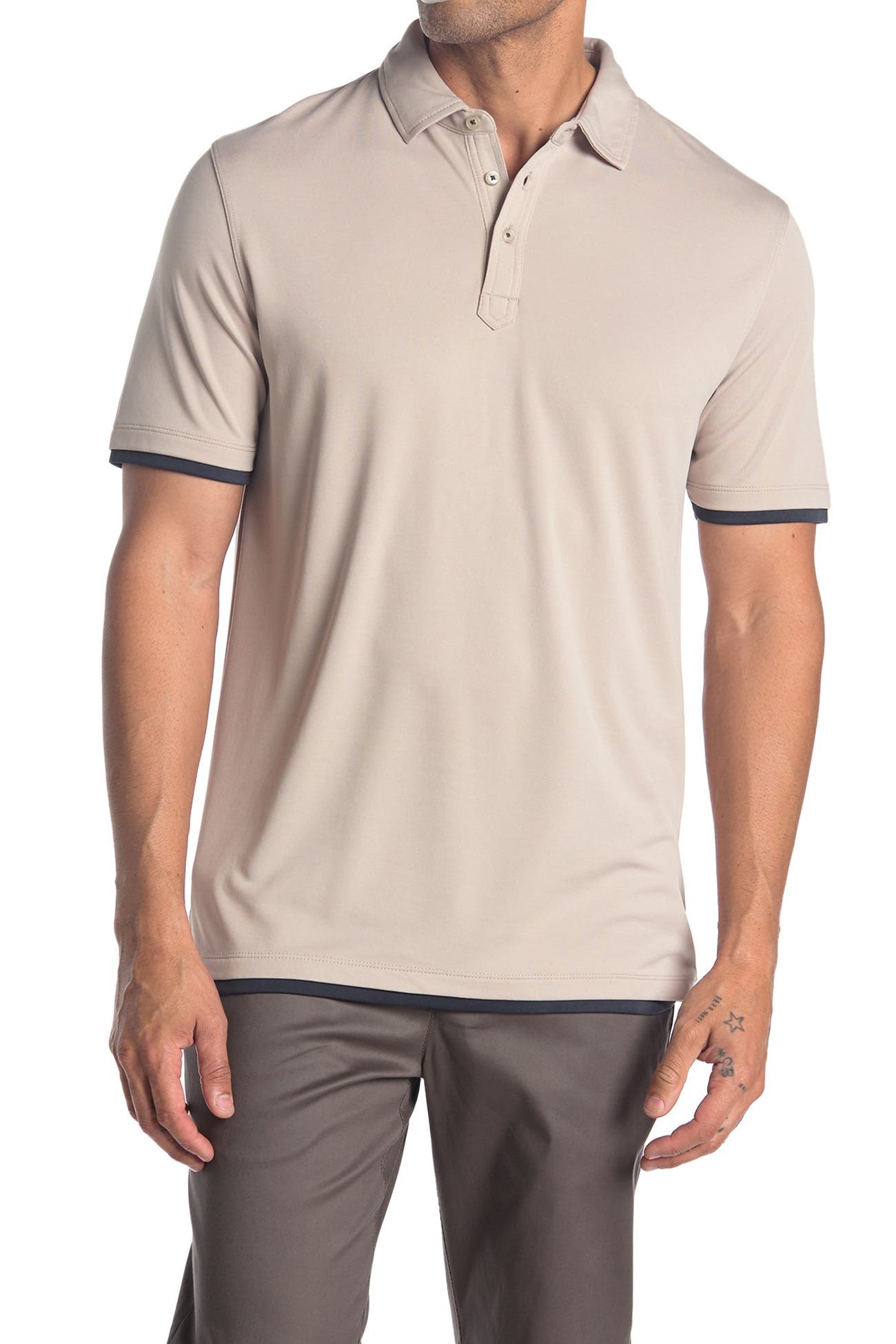7 Diamonds | Foster Tipped Polo | Nordstrom Rack