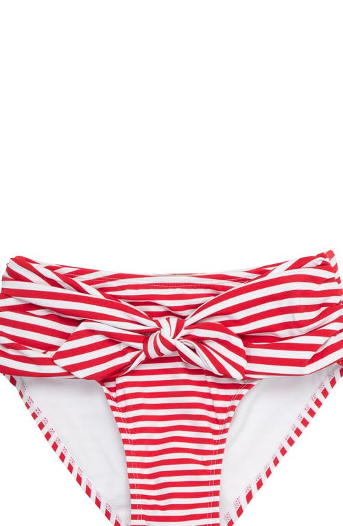 Shop Habitual Kids Kids' Malibu Stripe Two-piece Swimsuit In Red