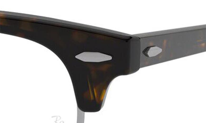 Ray Ban 49mm Optical Glasses In Dark Havana
