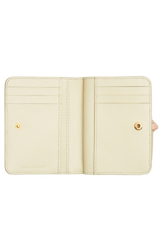 Shop Marc Jacobs J Marc Mini Compact Wallet In Khaki Multi