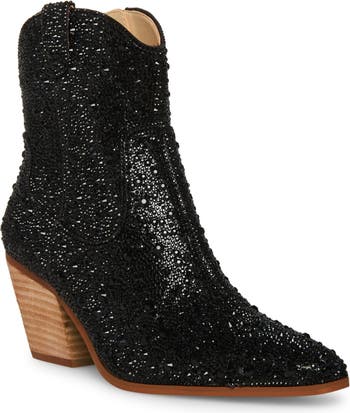 Betsey Johnson Diva Embellished Western Bootie (Women) | Nordstrom