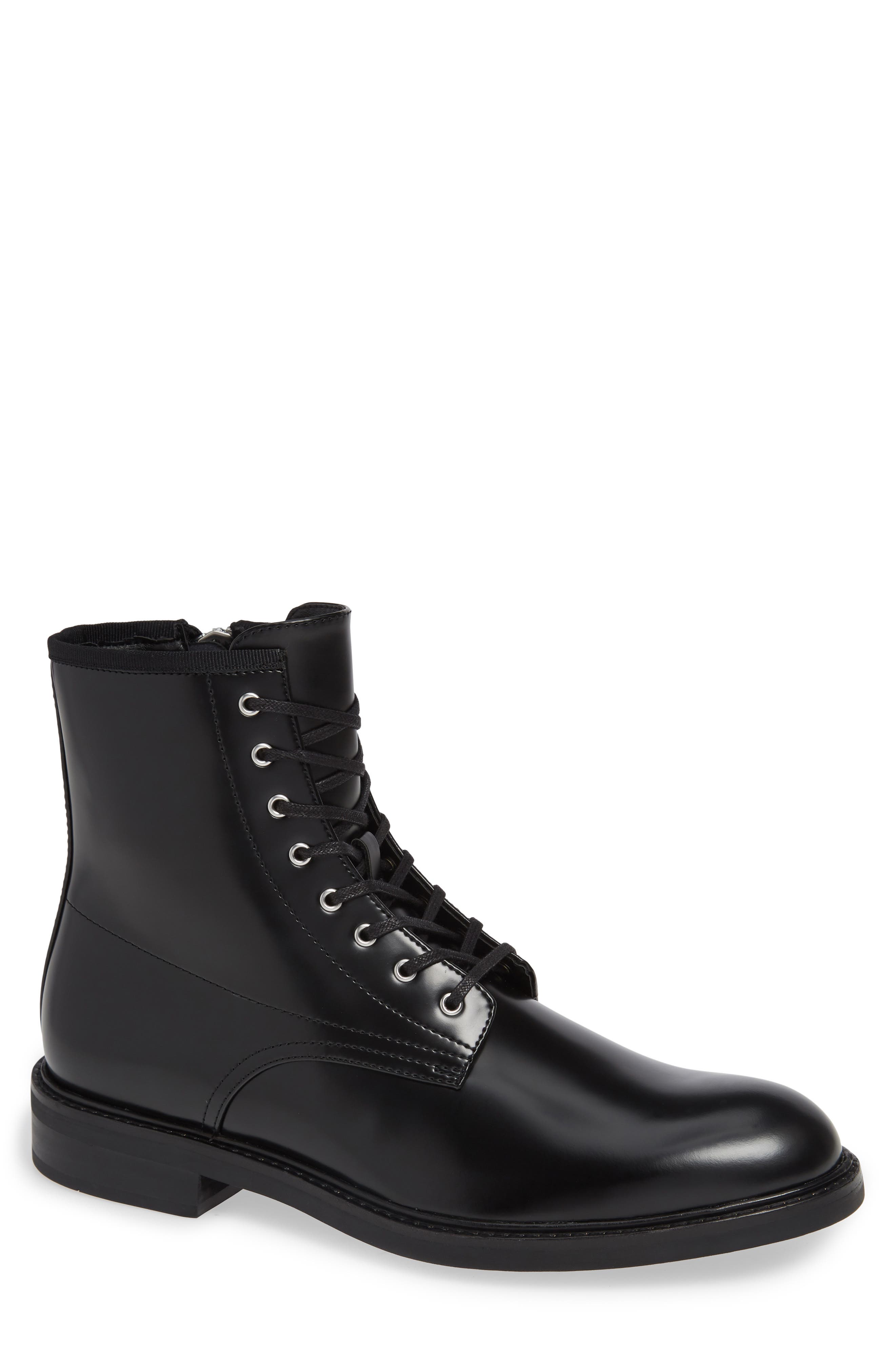 calvin klein keeler box leather boots