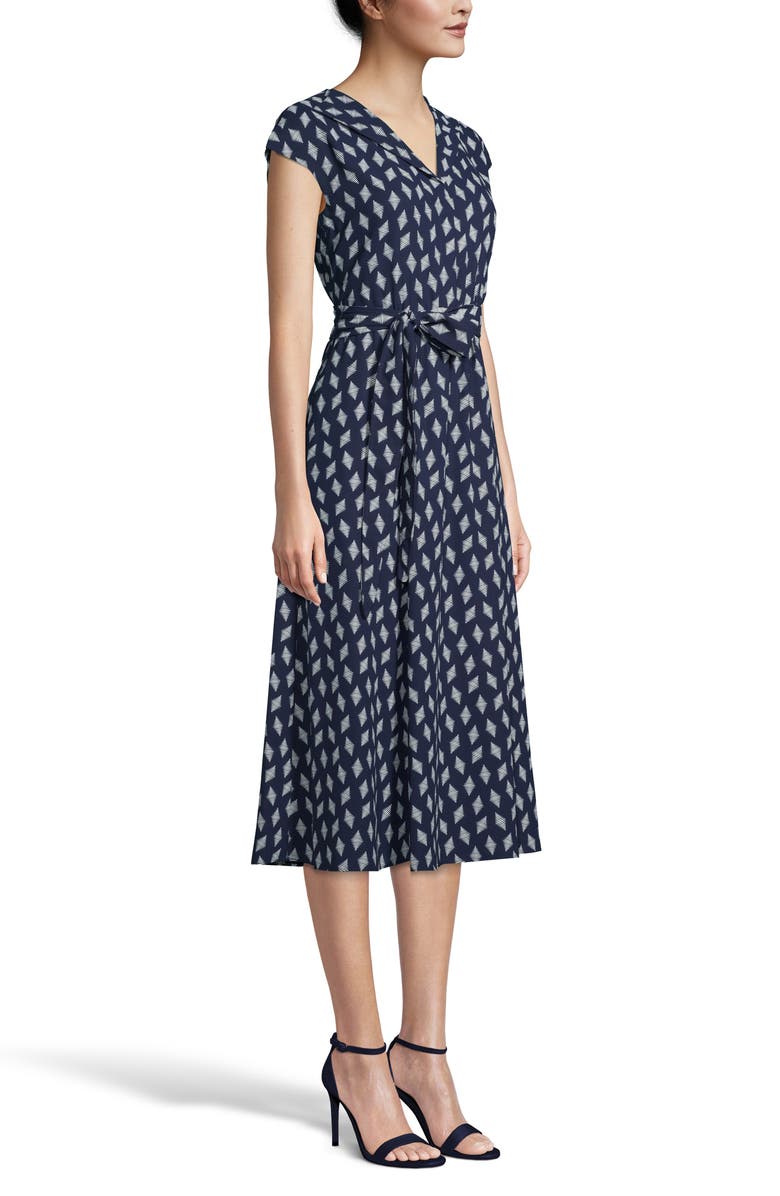 Anne Klein Tie Waist Midi Dress, Alternate, color, 