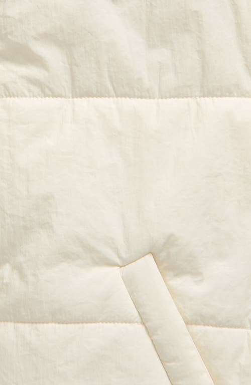 Zella Girl Kids' Layer Up Puffy Vest In White Whisper