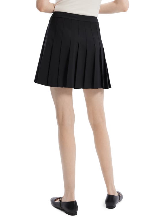 Shop Theory Pleated Miniskirt In Black