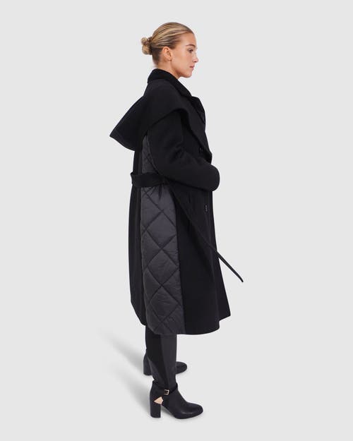 Belle & Bloom Walk Me Home Convertible Coat In Black