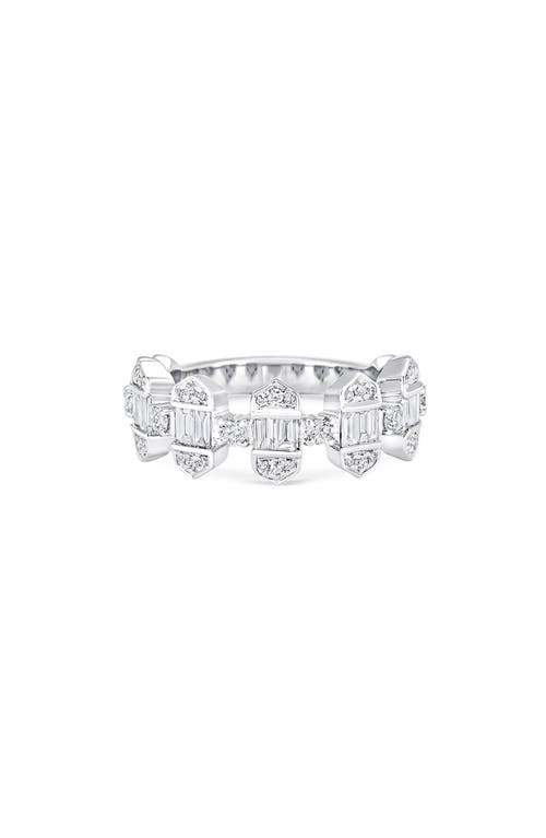 Sara Weinstock Taj Vertical Setting Half Eternity Ring in White Gold at Nordstrom, Size 7