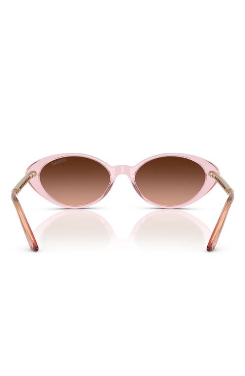 Shop Versace 54mm Oval Sunglasses In Pink Gradient