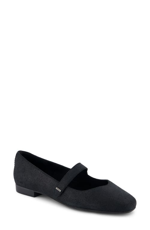 Shop Toms Bianca Mary Jane Flat In Black