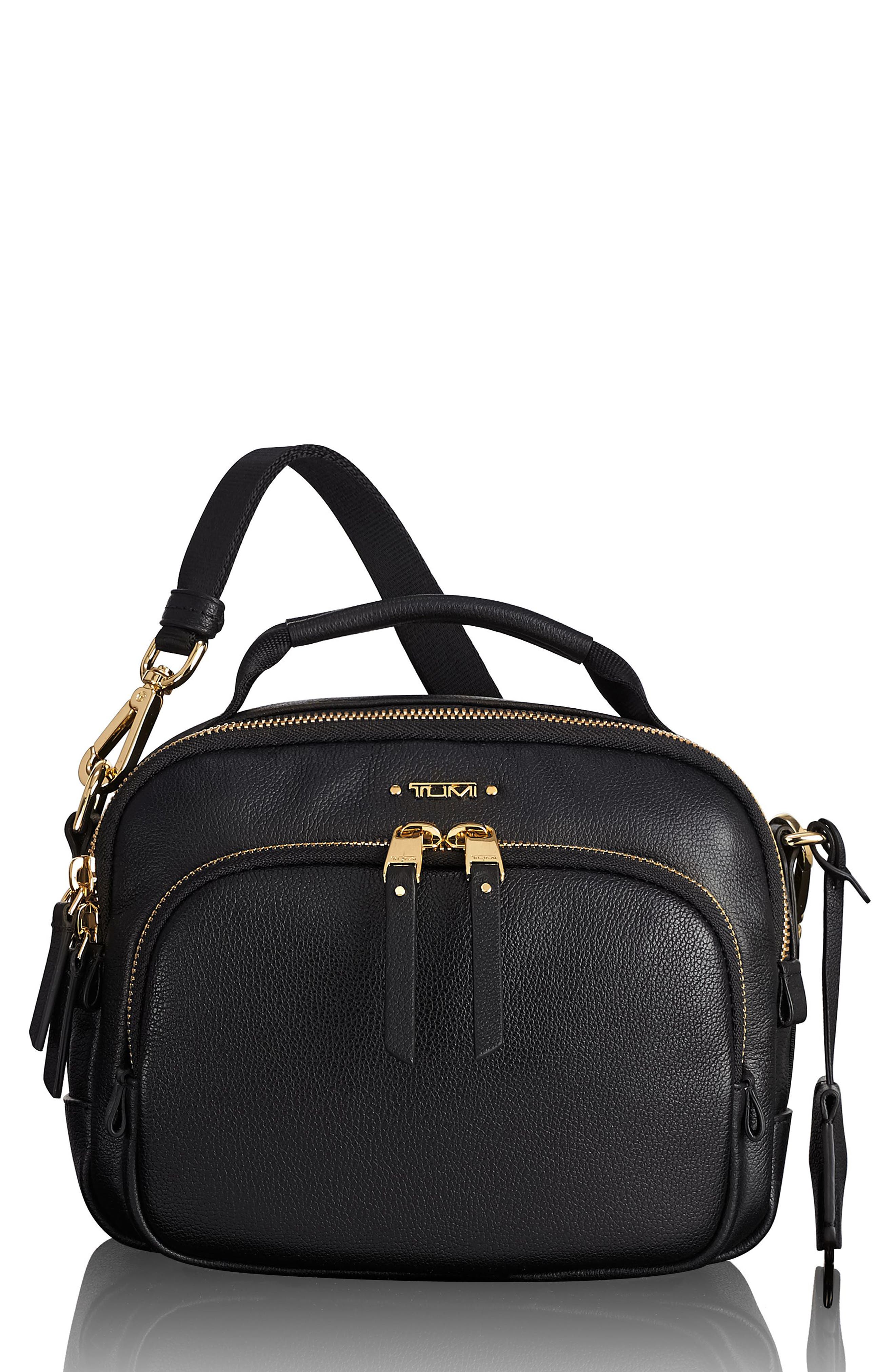 Tumi Voyageur Troy Leather Crossbody Bag -