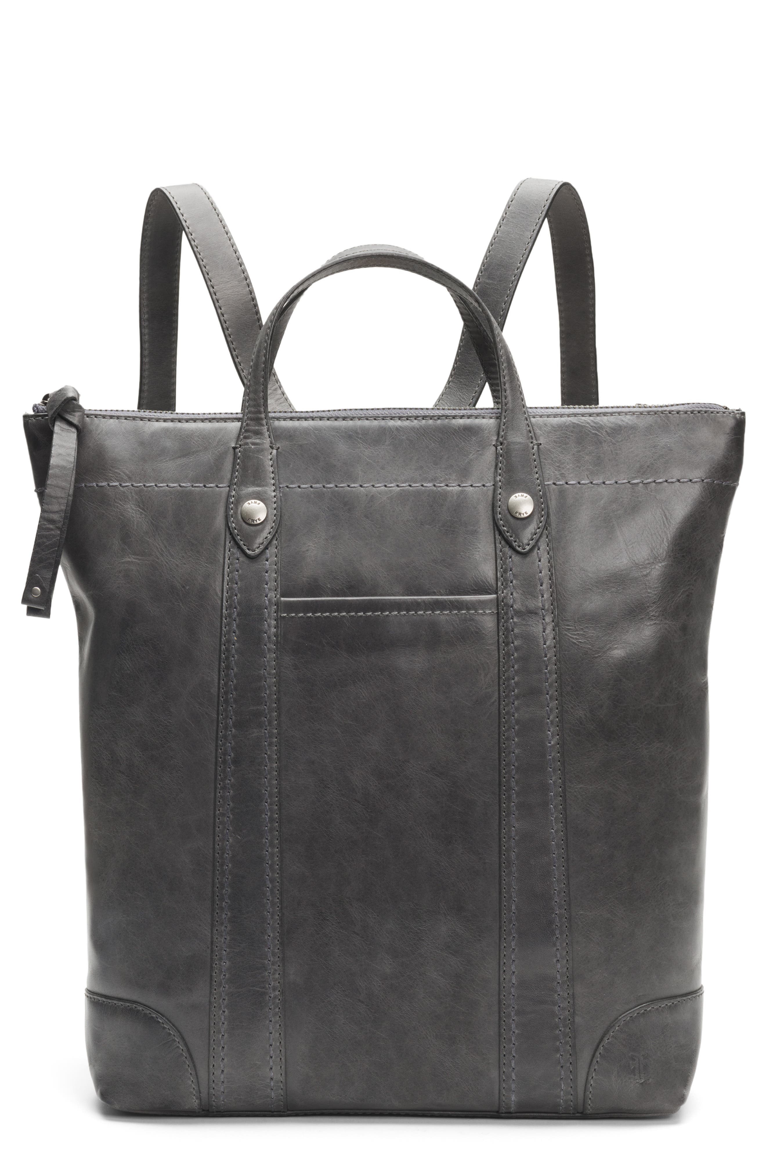 frye melissa zip leather tote