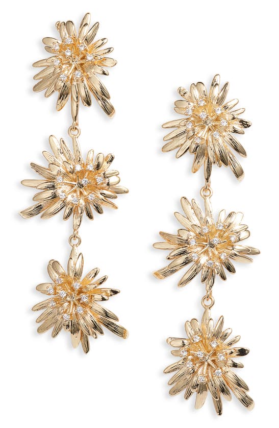 Shop Nordstrom Dahlia Triple Drop Earrings In Gold
