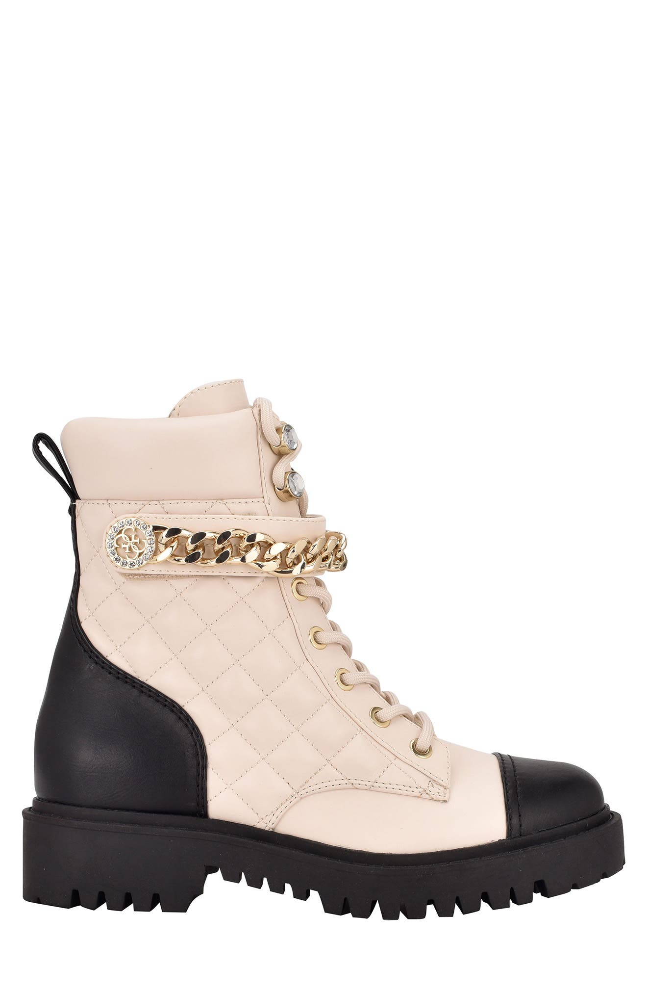 guess brown combat boots