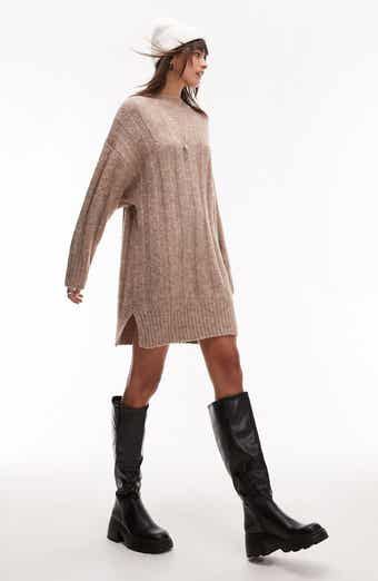Big turtleneck sweater sales dress