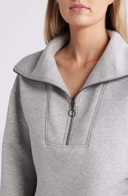 Shop Caslonr Caslon(r) Half Zip Sweatshirt In Grey Heather