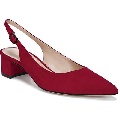 Via Spiga Giana Slingback Pointed Toe Pump, Red