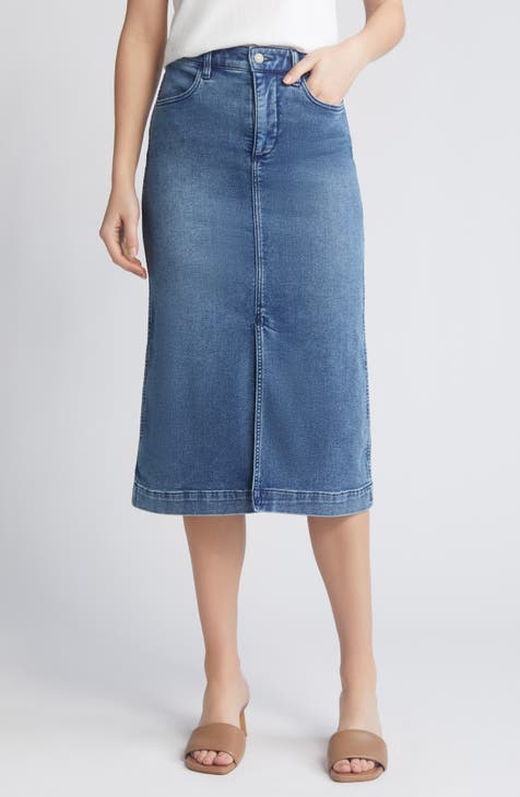 Denim wrap skirt clearance nordstrom