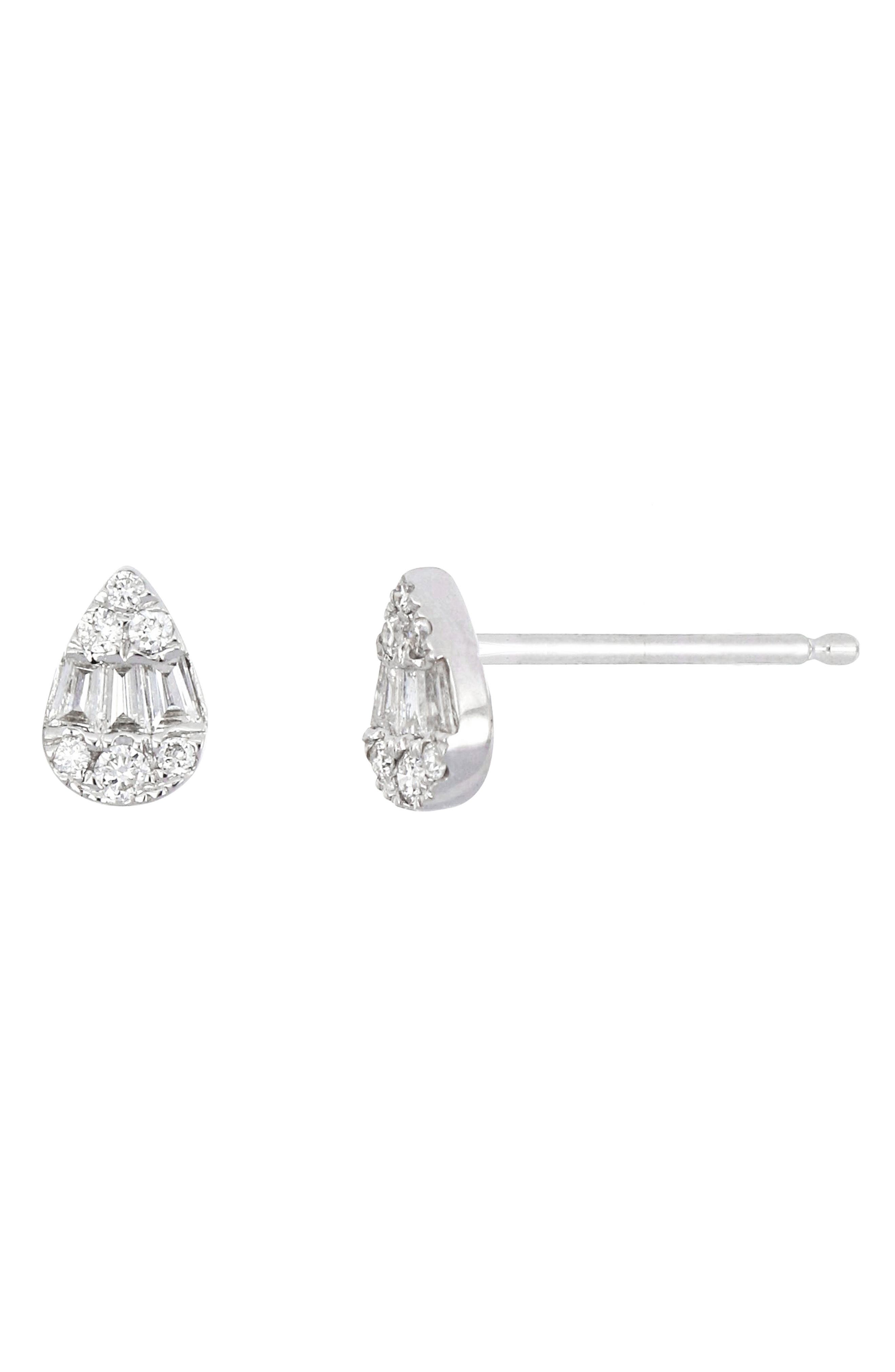 nordstrom white gold earrings