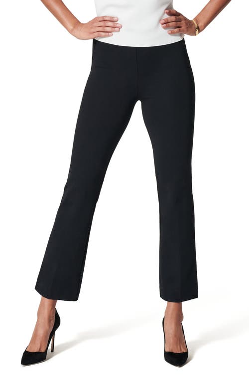 SPANX The Perfect Kick Flare Ponte Pants Classic Black at Nordstrom