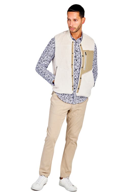 Brooklyn Brigade Solid Fuzzy Vest In Cream