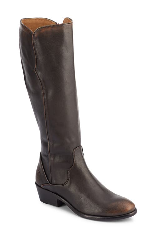 Carson Piping Knee High Boot in Black Pallio