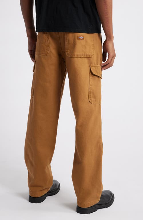 Shop Dickies Cotton Duck Cargo Pants In Brown Duck